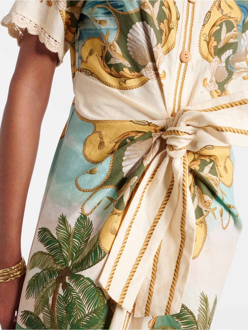 FARM RIO
ROYAL SEA MIDI DRESS - Picture 3 of 5